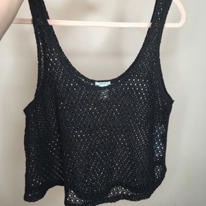 BLACK MESH SHIRT